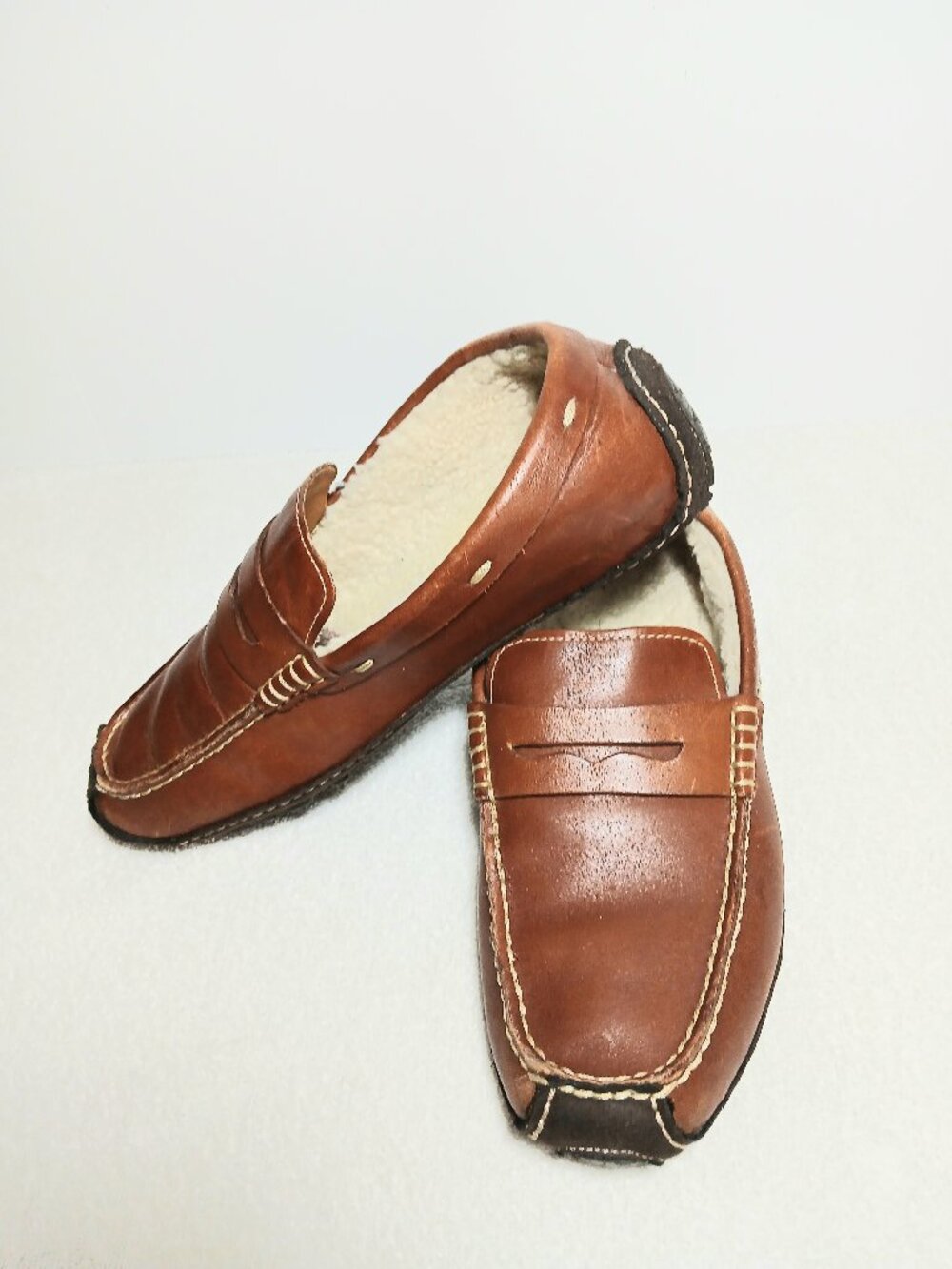Slippers/Leather, Fleece-lined (Ladies)